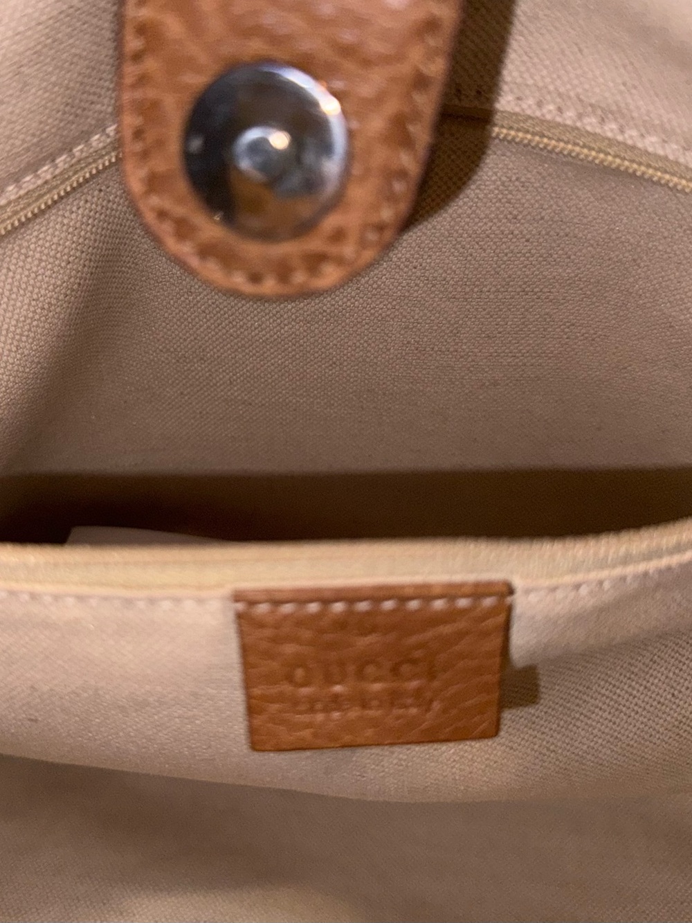 Gucci Monogram Sunset Raffia Medium Sukey Tote Bag Brown Multi NWOT - Picture 8 of 14